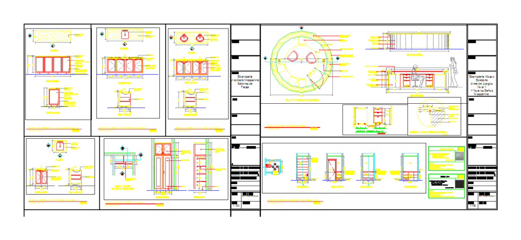 Kiosk (Ebanisterias And Bath) DWG Detail for AutoCAD