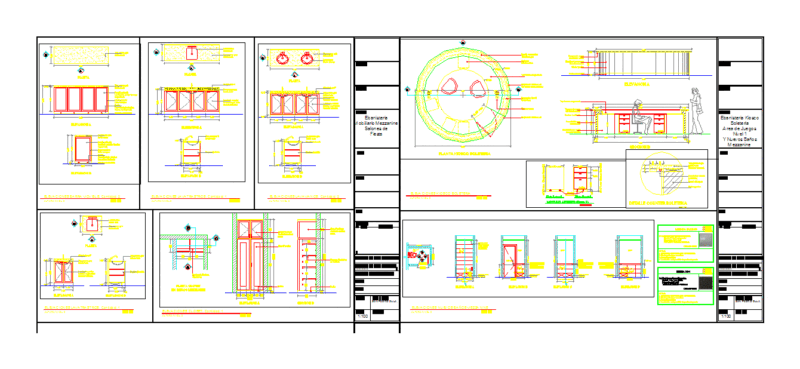 Kiosk (Ebanisterias And Bath) DWG Detail for AutoCAD