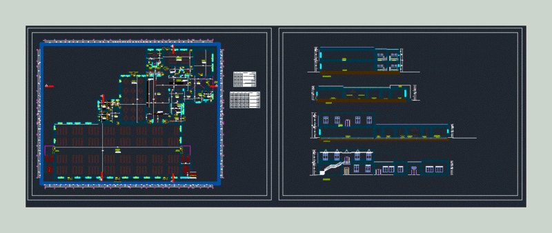 Kitchen – Dining DWG Plan for AutoCAD