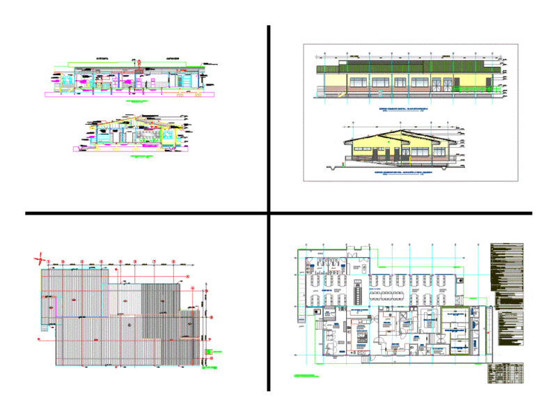 Kitchen Design Living DWG Section for AutoCAD