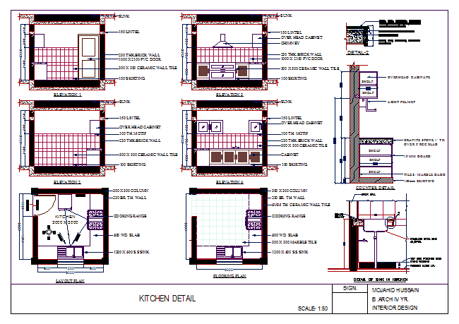 Kitchen Detail DWG Detail for AutoCAD • Designs CAD