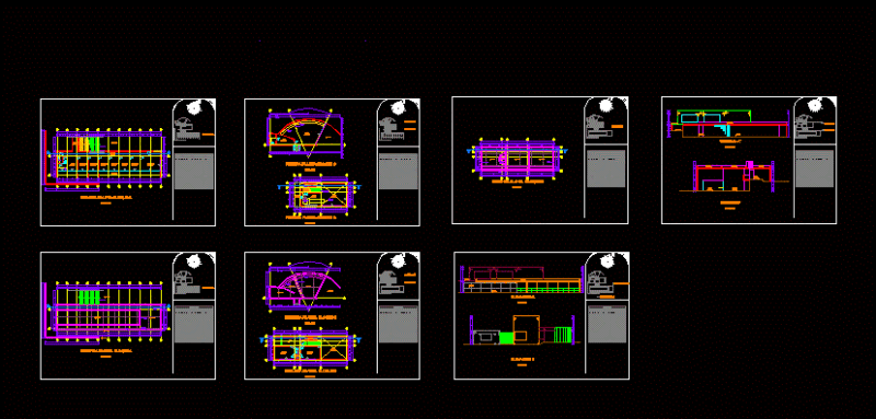 Koshino House -Tadao Ando DXF Elevation for AutoCAD