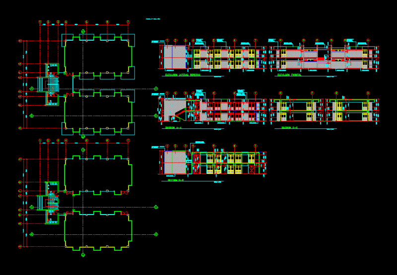 Laboratorios Several DWG Elevation for AutoCAD