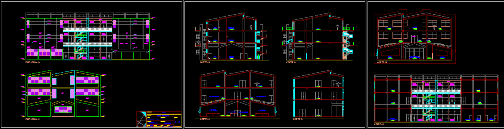 Laboratory Pavillion Upgrade, Univ Nacional, Huanuco, Peru DWG Block for AutoCAD