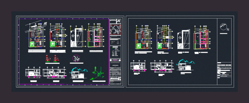 Large Living DWG Block for AutoCAD