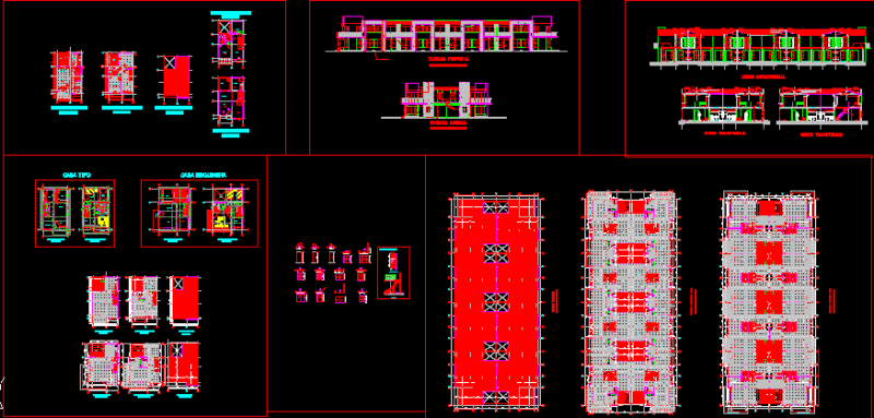 Las Marianas Houses DWG Section for AutoCAD