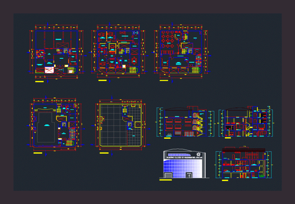 Law School DWG Block for AutoCAD