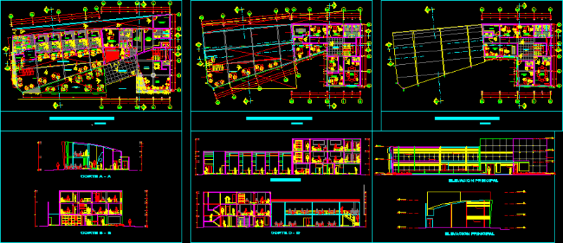 Lawyers Buffet DWG Section for AutoCAD