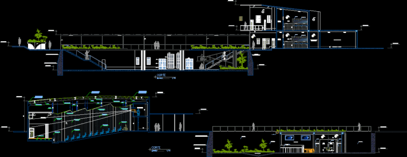 Library, Museum DWG Detail for AutoCAD