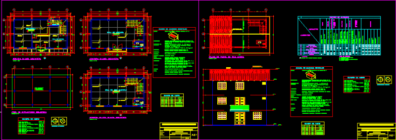 Library DWG Detail for AutoCAD