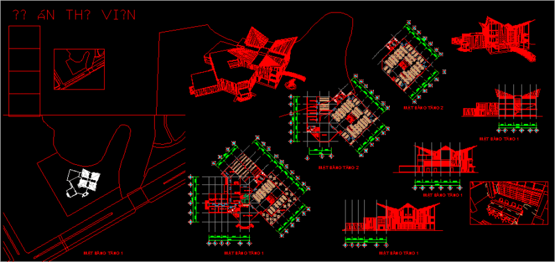 Library Project DWG Full Project for AutoCAD