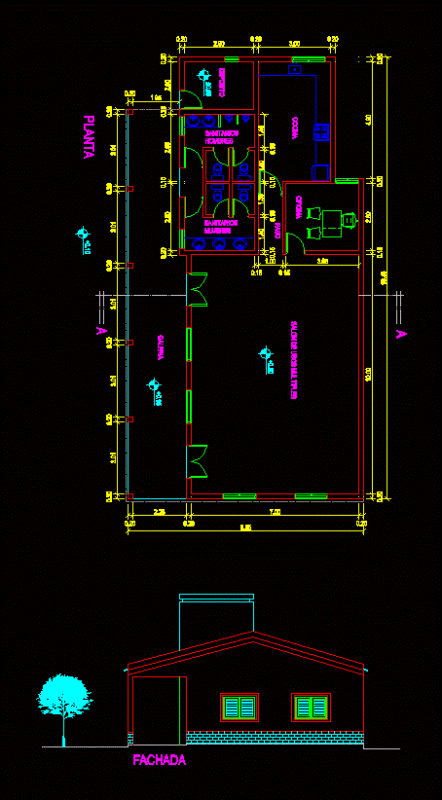 Living Community DWG Block for AutoCAD
