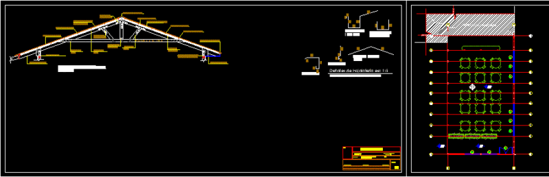 Industrial Shed for ships 2D DWG Design Block for AutoCAD
