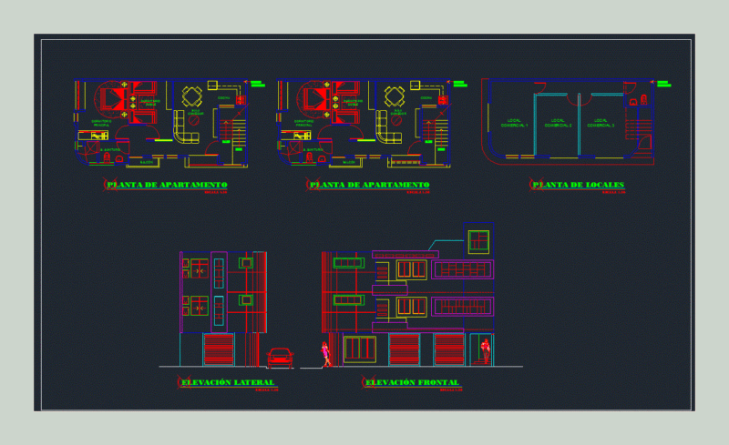 Living Place DWG Block for AutoCAD