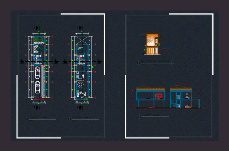 Living Place DWG Block for AutoCAD