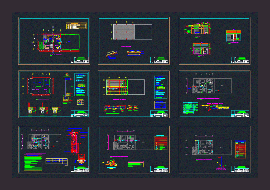 Living Place DWG Block for AutoCAD