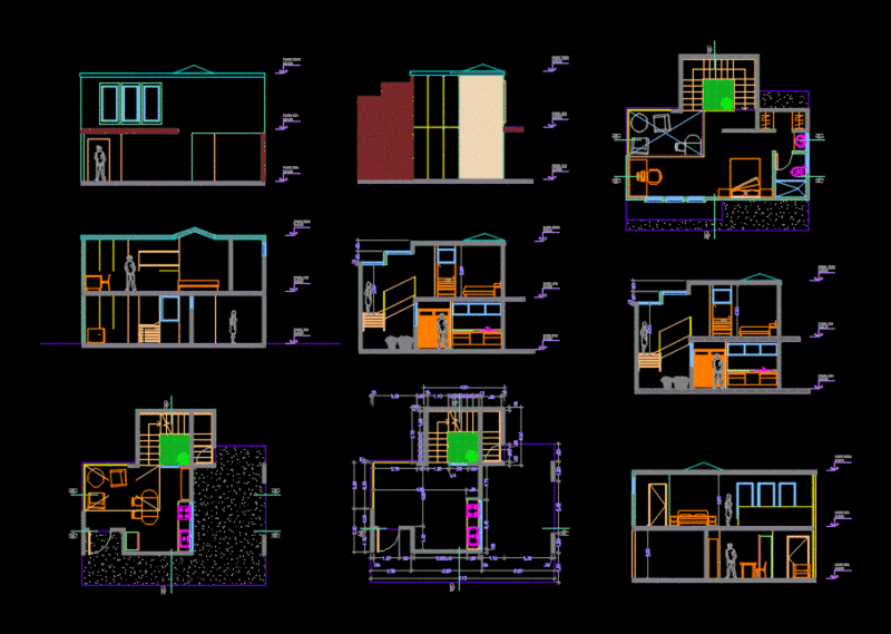Living Place DWG Plan for AutoCAD