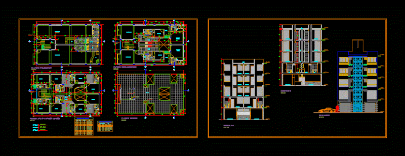 Living Place DWG Section for AutoCAD