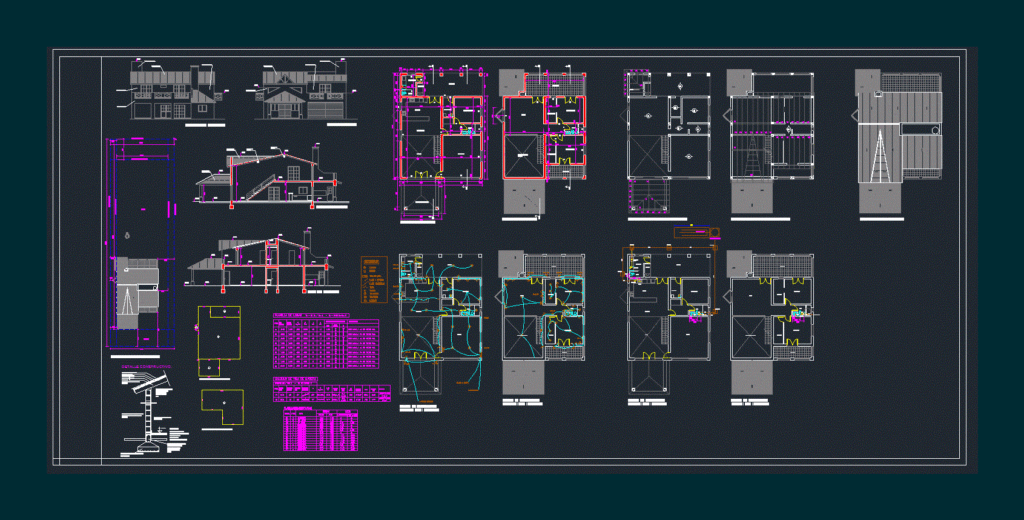 Living Place DWG Section for AutoCAD