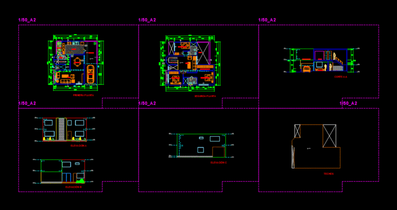 House 2D DWG plan for AutoCAD