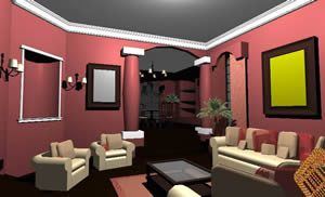 Living Room 3D DWG Model for AutoCAD