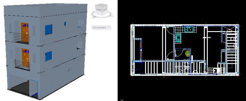 Local / Apartment 3D DWG Model for AutoCAD