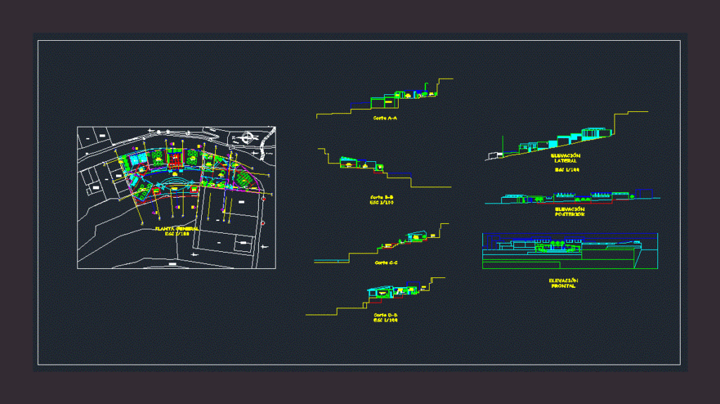 Local Cultural Center DWG Block for AutoCAD