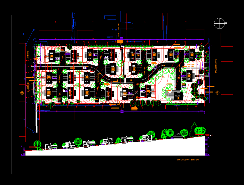 Location Dwellings DWG Block for AutoCAD