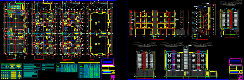 Lodging DWG Block for AutoCAD