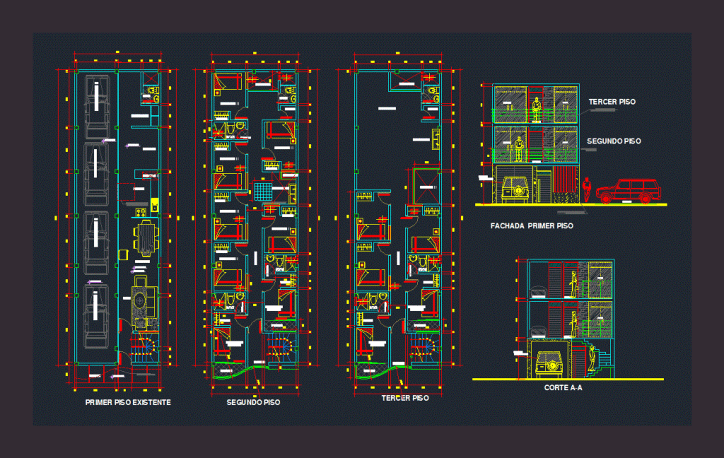 Lodging DWG Elevation for AutoCAD