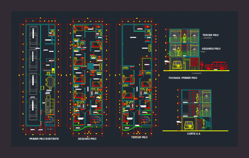 Lodging DWG Elevation for AutoCAD