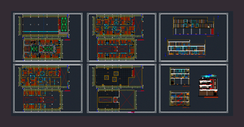 Lodging DWG Model for AutoCAD
