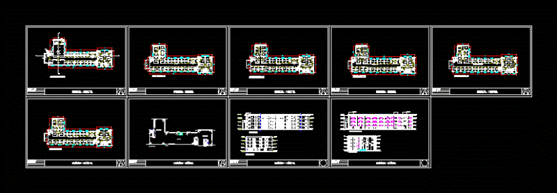 Lodging House DWG Plan for AutoCAD