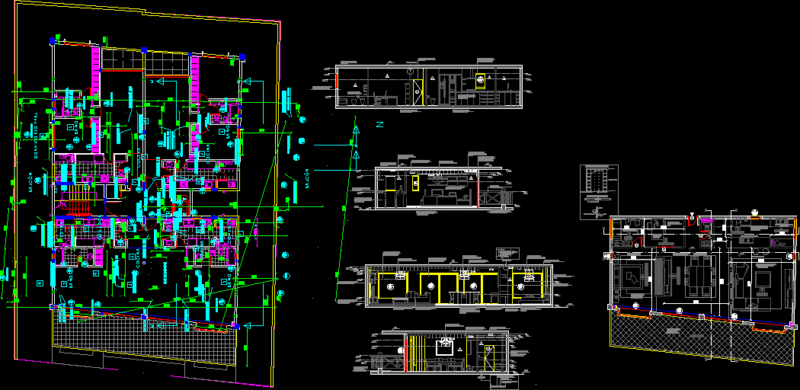 Loft Apartments DWG Plan for AutoCAD