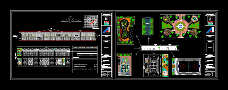 Lotizacion – Urbanization DWG Detail for AutoCAD