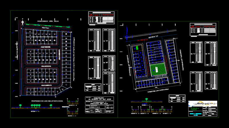 Lotizacion DWG Block for AutoCAD