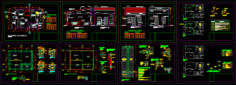 Low Income Housing DWG Detail for AutoCAD