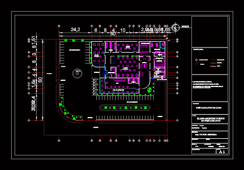 Luxury Restaurant With Bar 250 DWG Block for AutoCAD • Designs CAD