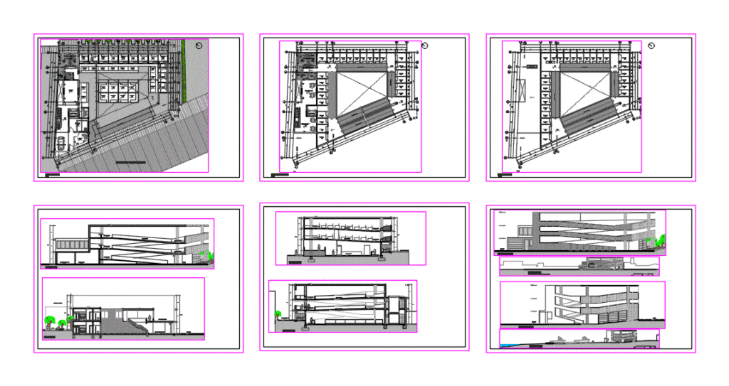 Maarket In Concrete DWG Full Project for AutoCAD