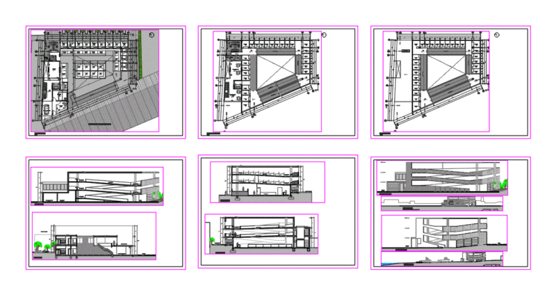 Maarket In Concrete DWG Full Project for AutoCAD