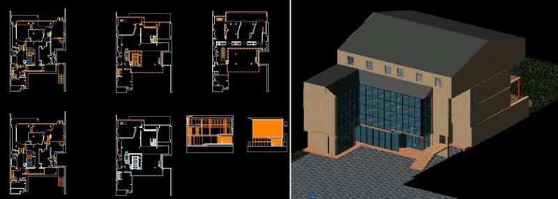 Maison De Verre DWG Block for AutoCAD