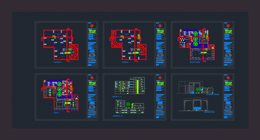 Mall – Housing DWG Block for AutoCAD