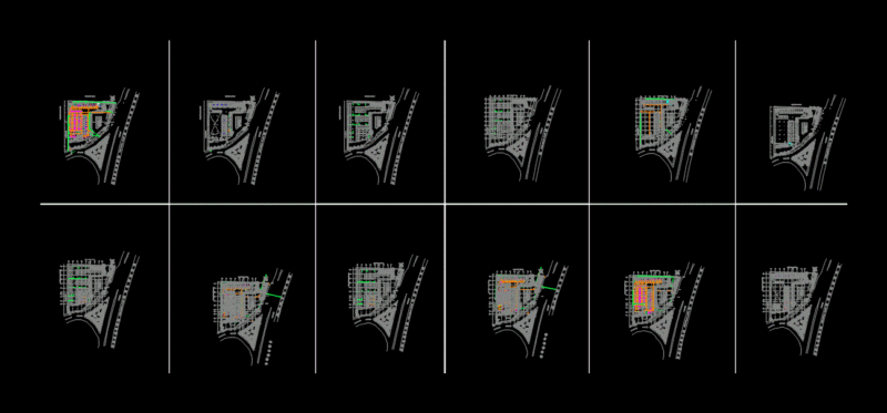 Mall DWG Block for AutoCAD