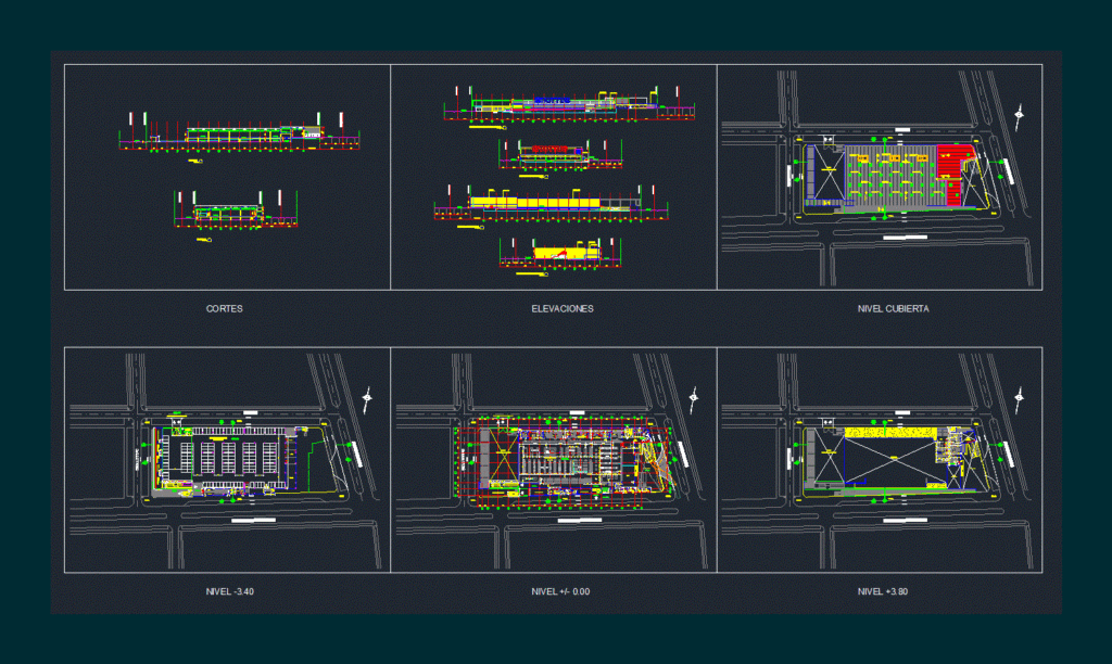 Mall DWG Block for AutoCAD
