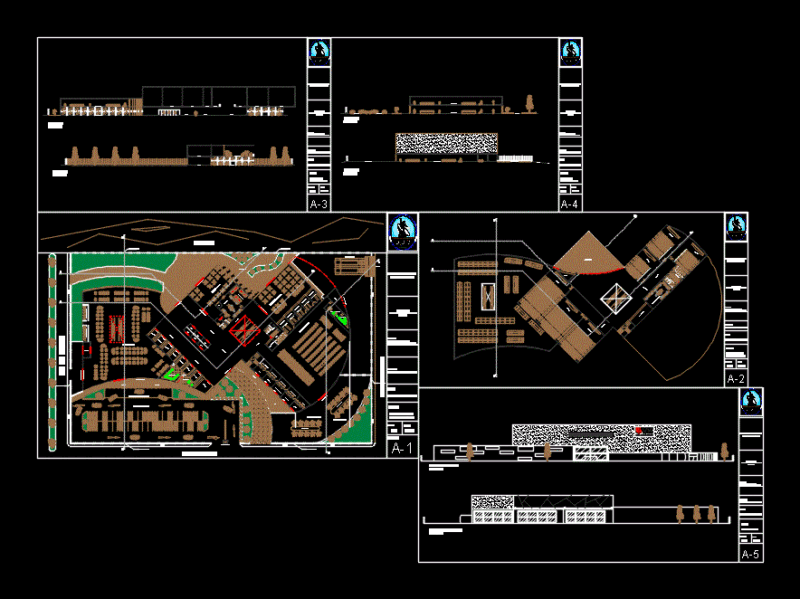 Mall DWG Block for AutoCAD