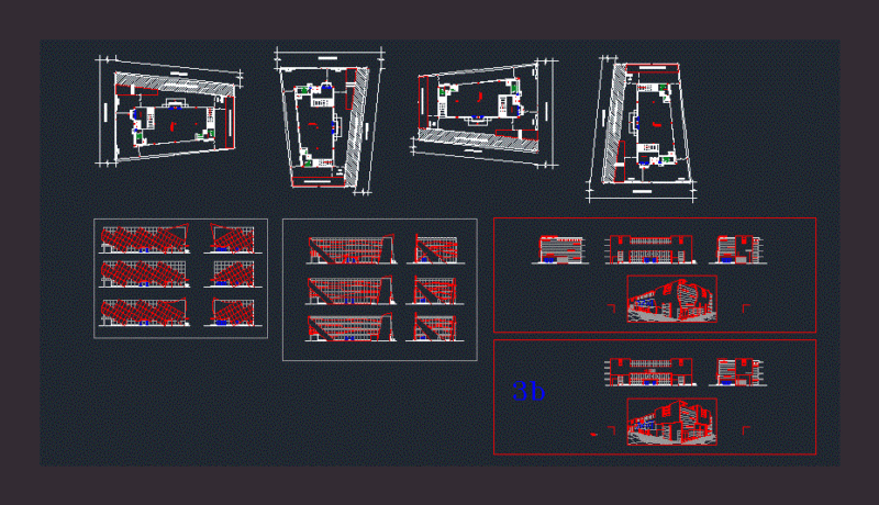 Mall DWG Block for AutoCAD