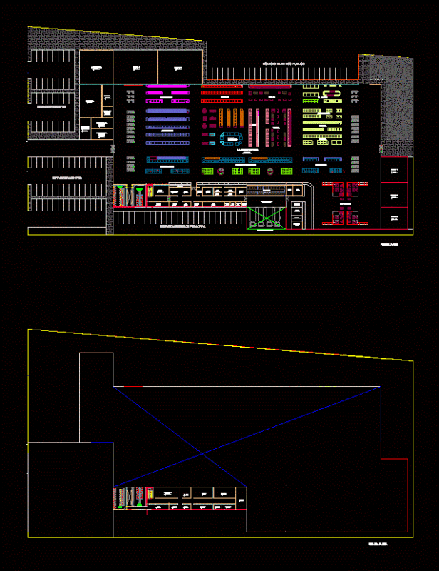 Mall DWG Block for AutoCAD