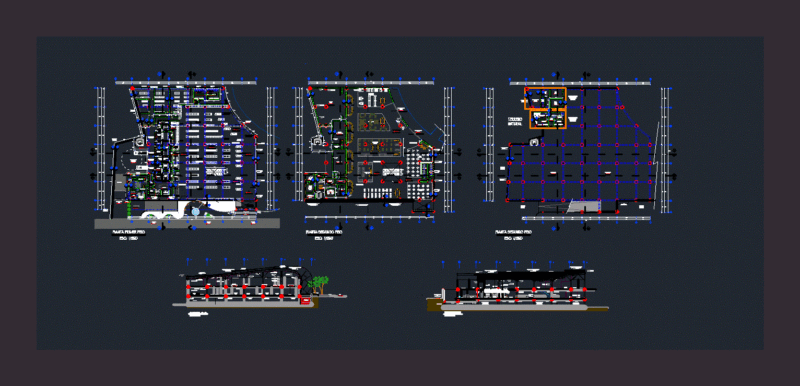 Mall DWG Detail for AutoCAD