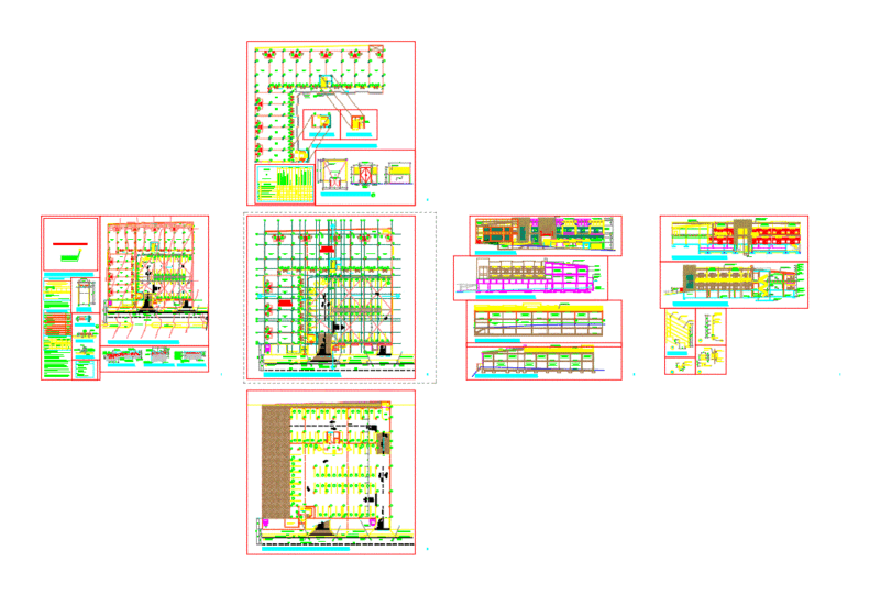 Mall DWG Section for AutoCAD