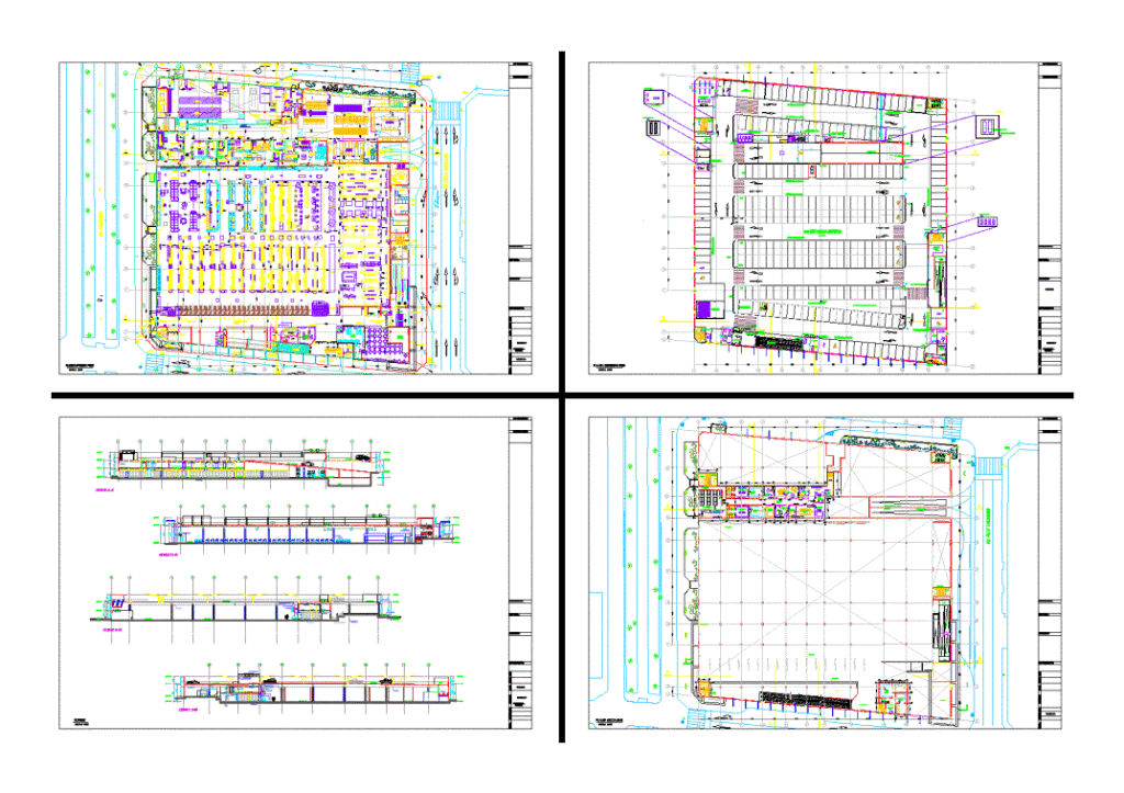 Mall DWG Section for AutoCAD